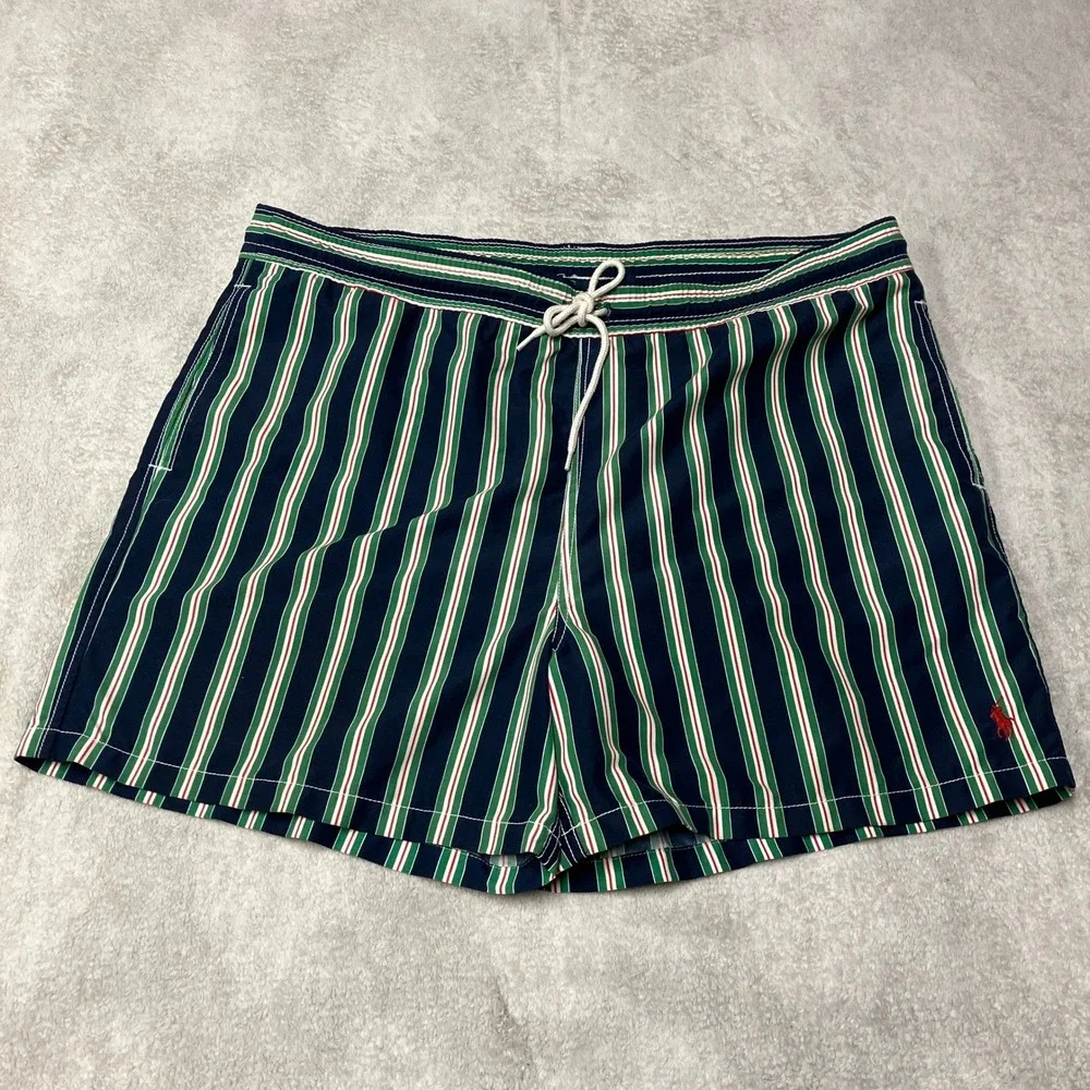 Vintage 80s 90s Polo Ralph Lauren Pony Swim Trunks 5